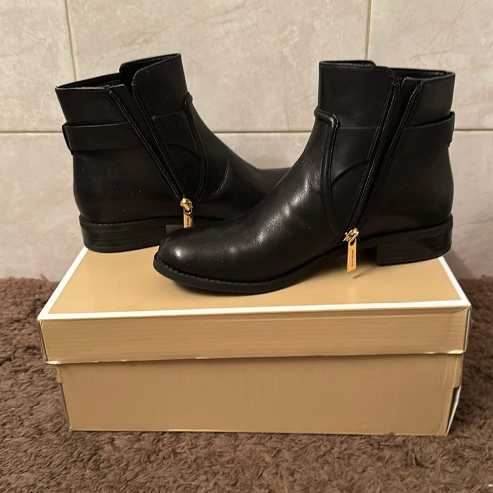 Michael Kors Black Carmen Flat Bootie 6.5 NWT